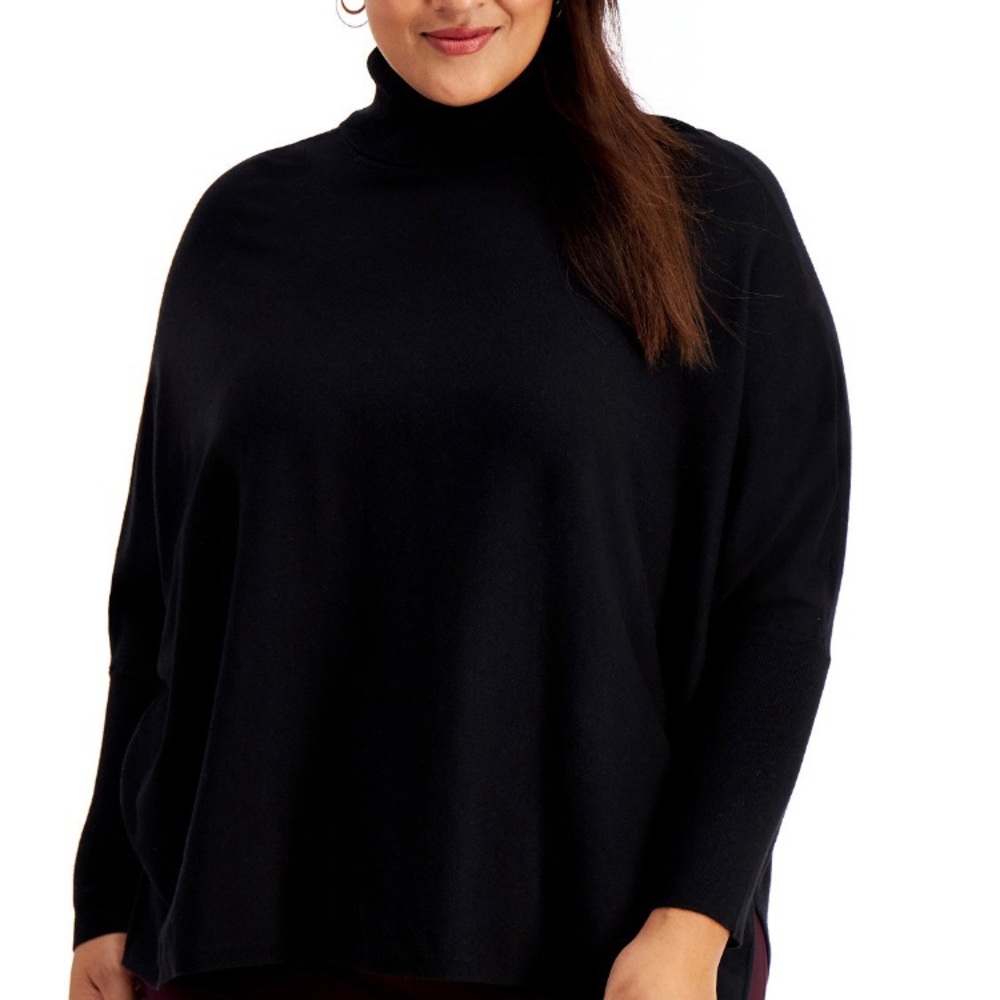NWT Drop shoulder title neck sweater